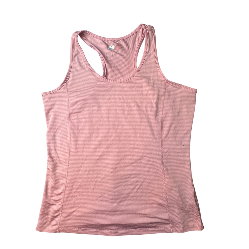 Columbia Tank Top Womens XL Pink Racerback Activewear‎ Striped Athletic 38495